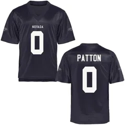 Men's Cross Patton Nevada Wolf Pack Replica Navy Blue Football Jersey