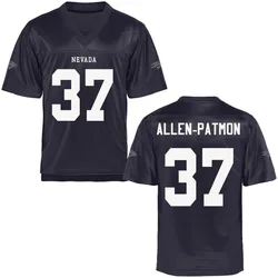 Men's Marquese Allen-Patmon Nevada Wolf Pack Replica Navy Blue Football Jersey