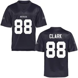 Men's Tyler Clark Nevada Wolf Pack Replica Navy Blue Football Jersey